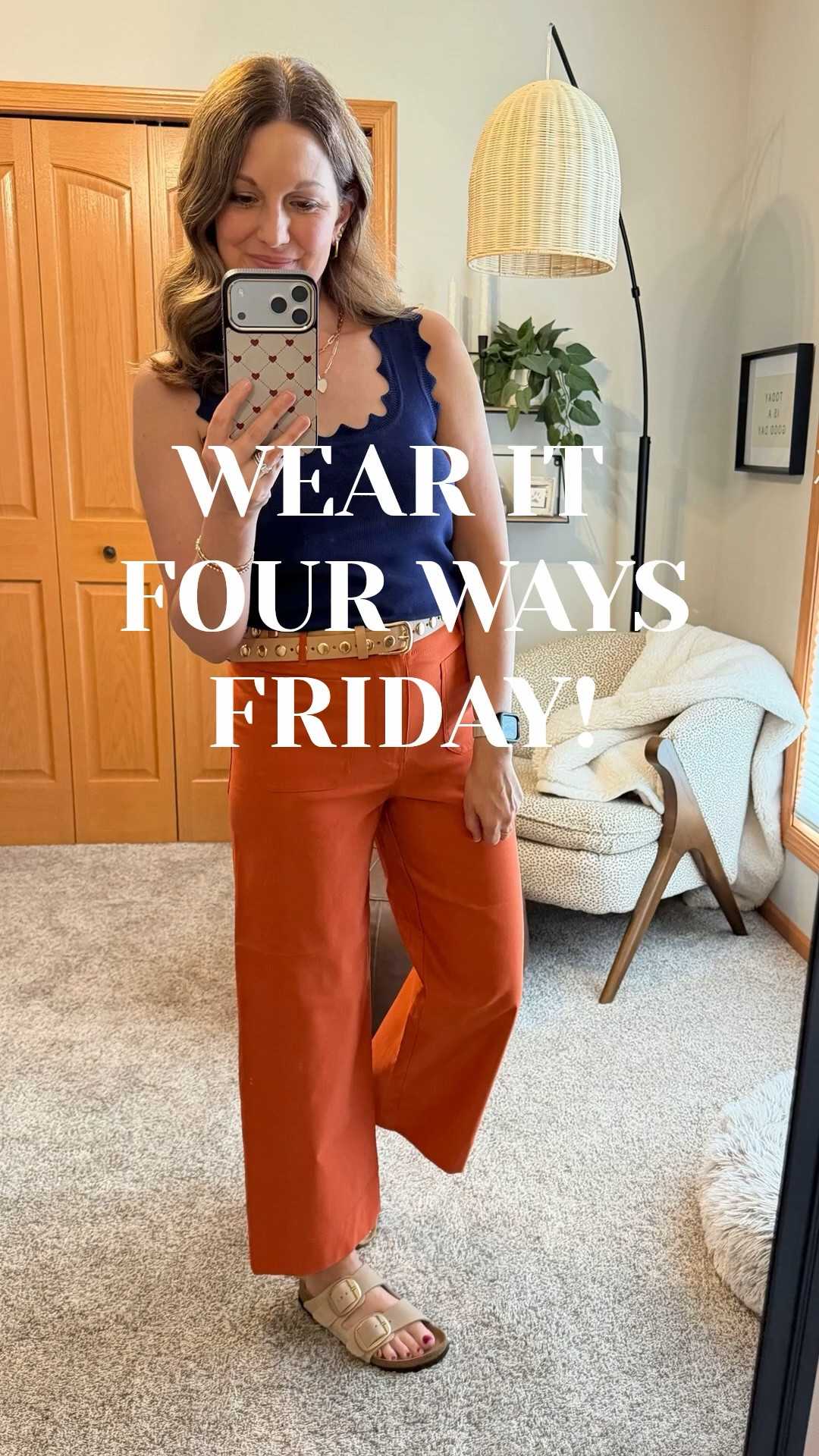 Getting back to one of the reasons I started my fashion blogging in the first place - helping women find clothing they can style multiple ways and wear for multiple occasions! 

Here’s four ways to style a pair of my favorite pants! 

Fit Tips
Pants - sized up 1 
Navy Tank - tts, in size S 
Birkenstock Sandals - tts
Cream sweater - tts, in size S 
Polka Dot jacket - tts, in size S 
Snug fit tank (under jacket) - sized up
to M 
Gingham tank - tts, in size S 

*linking similar jelly sandals & ballet flats 

Summer Looks | Amazon | Birkenstock

#LTKOver40 #LTKSeasonal #LTKootd