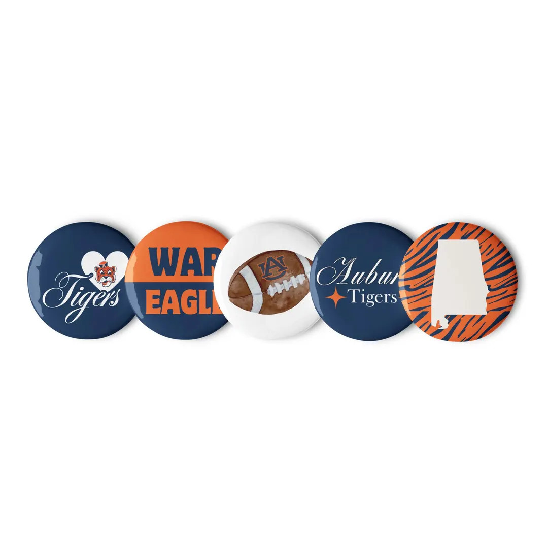 Set of 5 Auburn University Gameday Pins - Etsy | Etsy (US)
