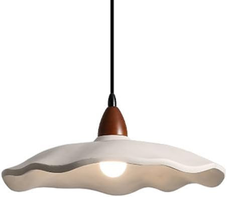 Creative Lotus Leaf Shaped Resin Pendant Lamp, E26 Base Single Head Pendant Light Fixtures, Resin... | Amazon (US)