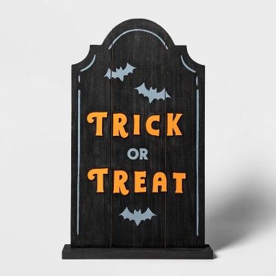 Falloween Large Trick or Treat Halloween Decorative Tombstone - Hyde &#38; EEK! Boutique&#8482; | Target