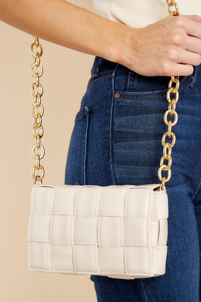 Travel Around Off White Bag | Red Dress 