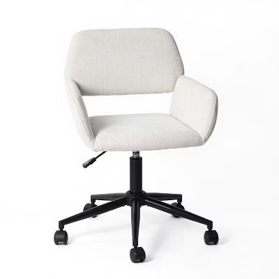 Homy Casa Adjustable Swivel Task Chair for Bedroom, Home Office & Vanity, Beige | Target