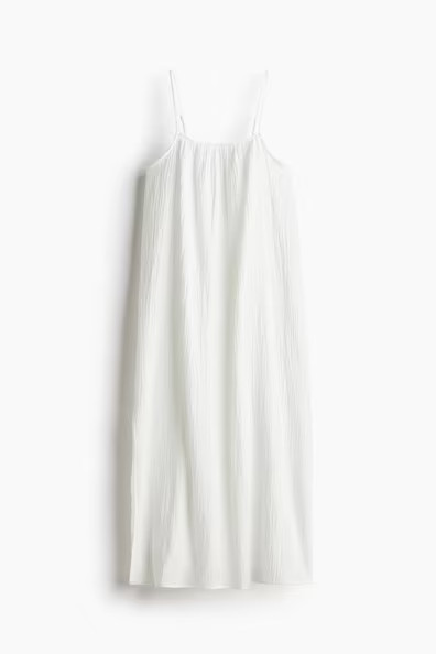 H & M - Muslin beach dress - White | H&M (UK, MY, IN, SG, PH, TW, HK)