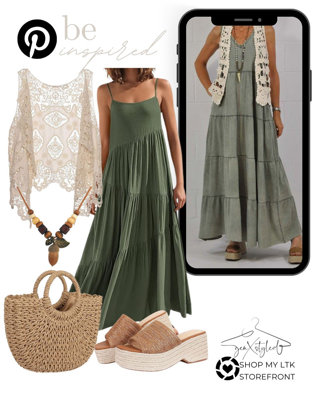 Embracing summer vibes with this gorgeous ruffle long maxi dress paired with a delicate crochet cardigan and chunky sandals. Perfect outfit inspiration for those sunny days ahead!  

 #LTKSummerEdit #LTKSeasonal #LTKStyleTip