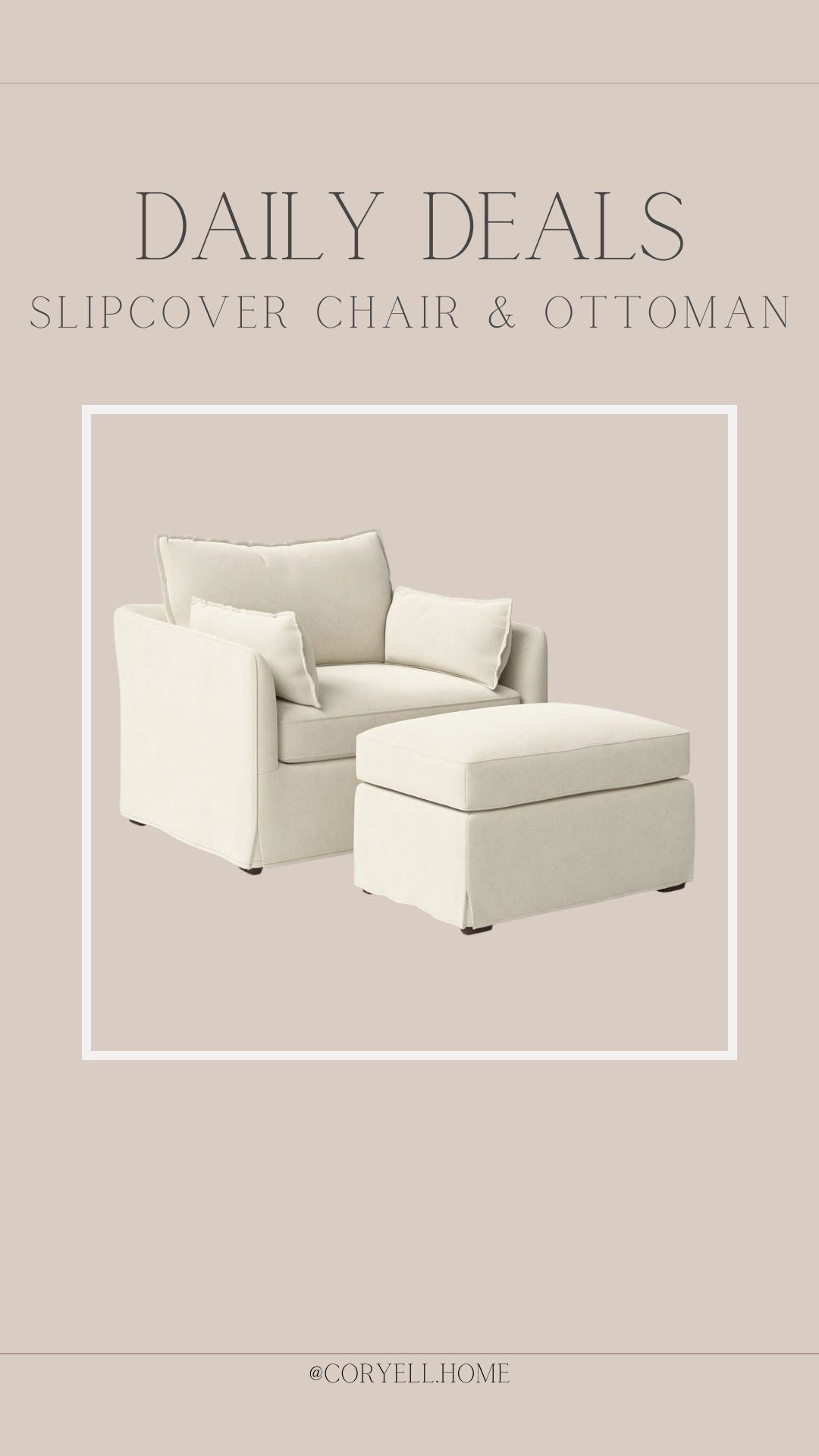 The coziest slipcover chair and ottoman! Perfect for a living room or bedroom corner. Affordable and neutral! 

#LTKHome #LTKSaleAlert #LTKStyleTip