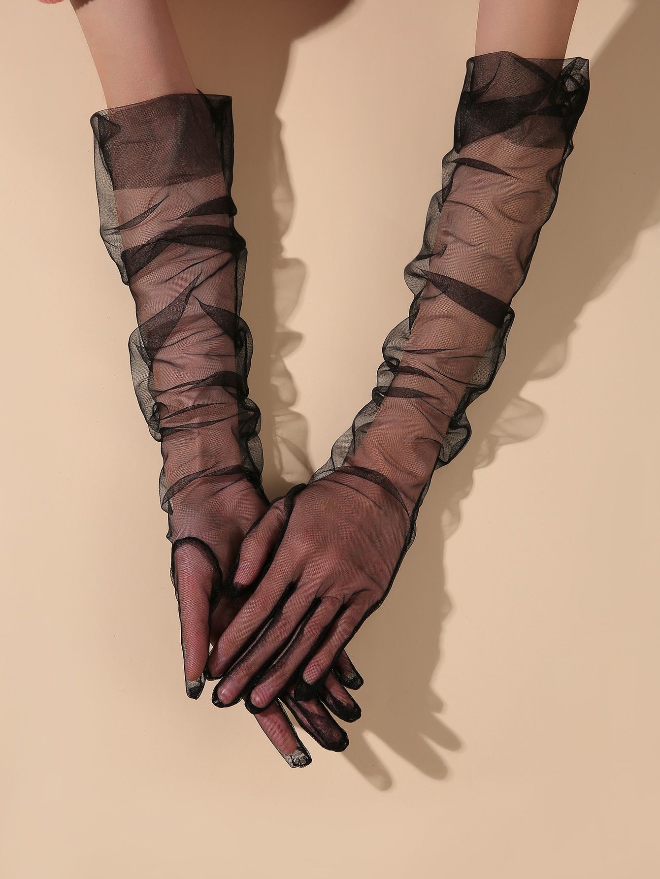 Long Mesh Gloves | SHEIN