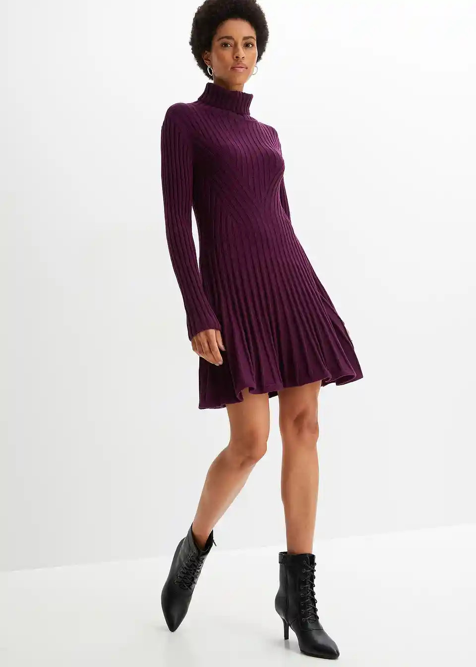 Strickkleid mit Rollkragen | Bonprix DE