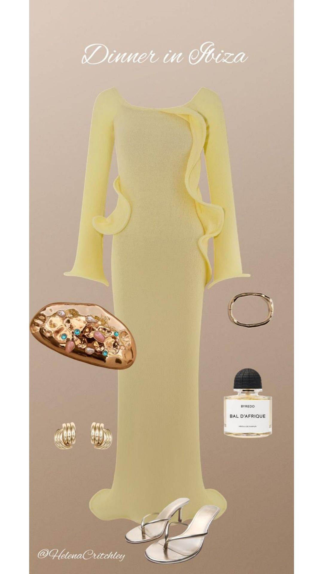 Dinner In Ibiza Outfit 🍒🪩🍸 

Yellow Statement Dress, Summer Holiday Evening Look, Island Dinner Style, Ruffle Detail Dress, Gold Accessory Edit, Vacation Occasion Outfit, Sunset Cocktail Style, Beach Resort Evening, Glam Summer Outfit. Holiday Style  

 #LTKuk #LTKsummer #LTKtravel