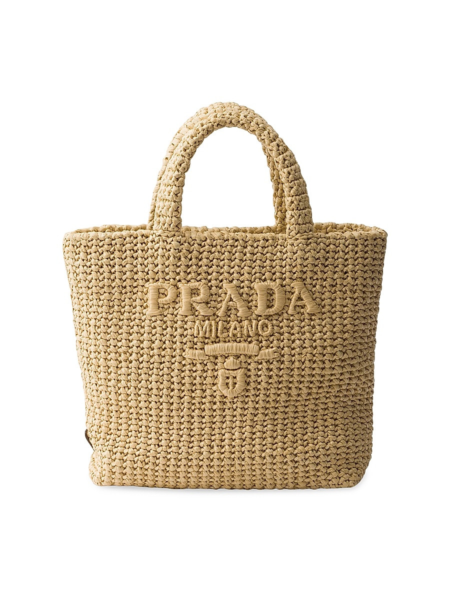 Women's Small Crochet Top Handle Bag - Beige Khaki | Saks Fifth Avenue