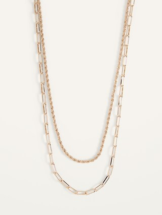 Gold-Toned Necklace 2-Pack For Women | Old Navy (US)