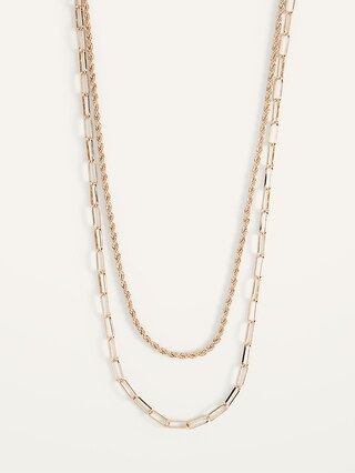 Gold-Toned Necklace 2-Pack For Women | Old Navy (US)
