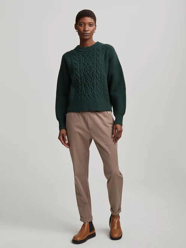 Mondain Cable Knit1 ReviewsA timeless cable knit sweater, the Mondain effortlessly combines style... | Varley USA