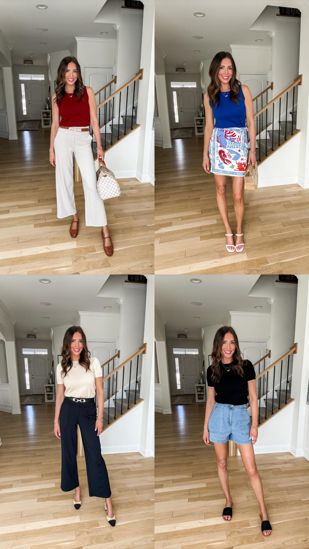 The cutest knit tops from Amazon that you'll want to wear all spring and summer. So soft and high quality! // wearing a small in everything, heels and sandals fit true to size. 

 #LTKgrwm #LTKU #LTKWorkwear