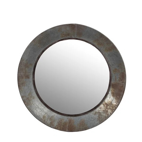 Herald Square Aluminum Round Accent Mirror | Wayfair North America