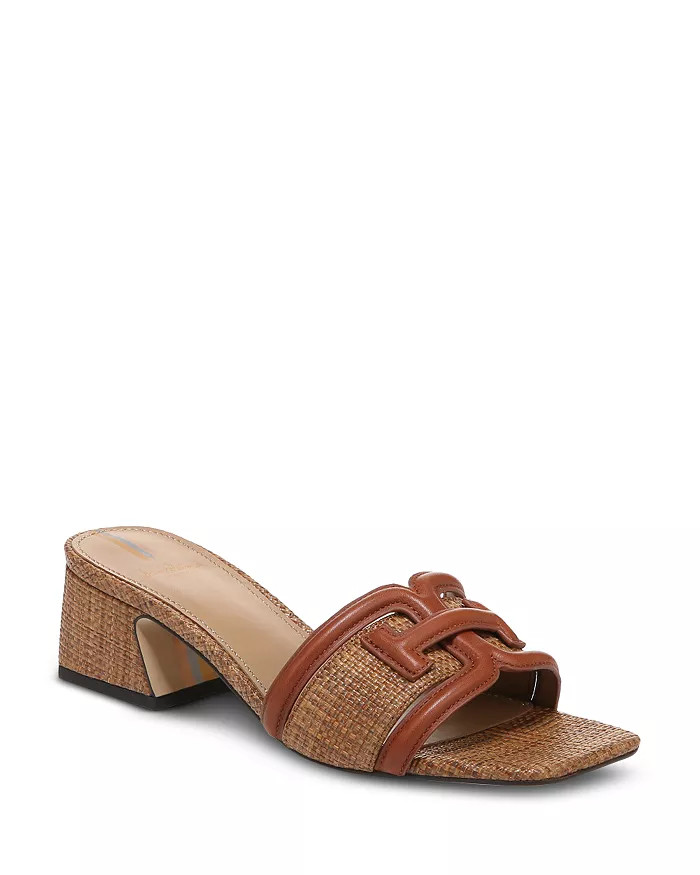 Women's Waylon Square Toe Logo Block Heel Sandals | Bloomingdale's (US)
