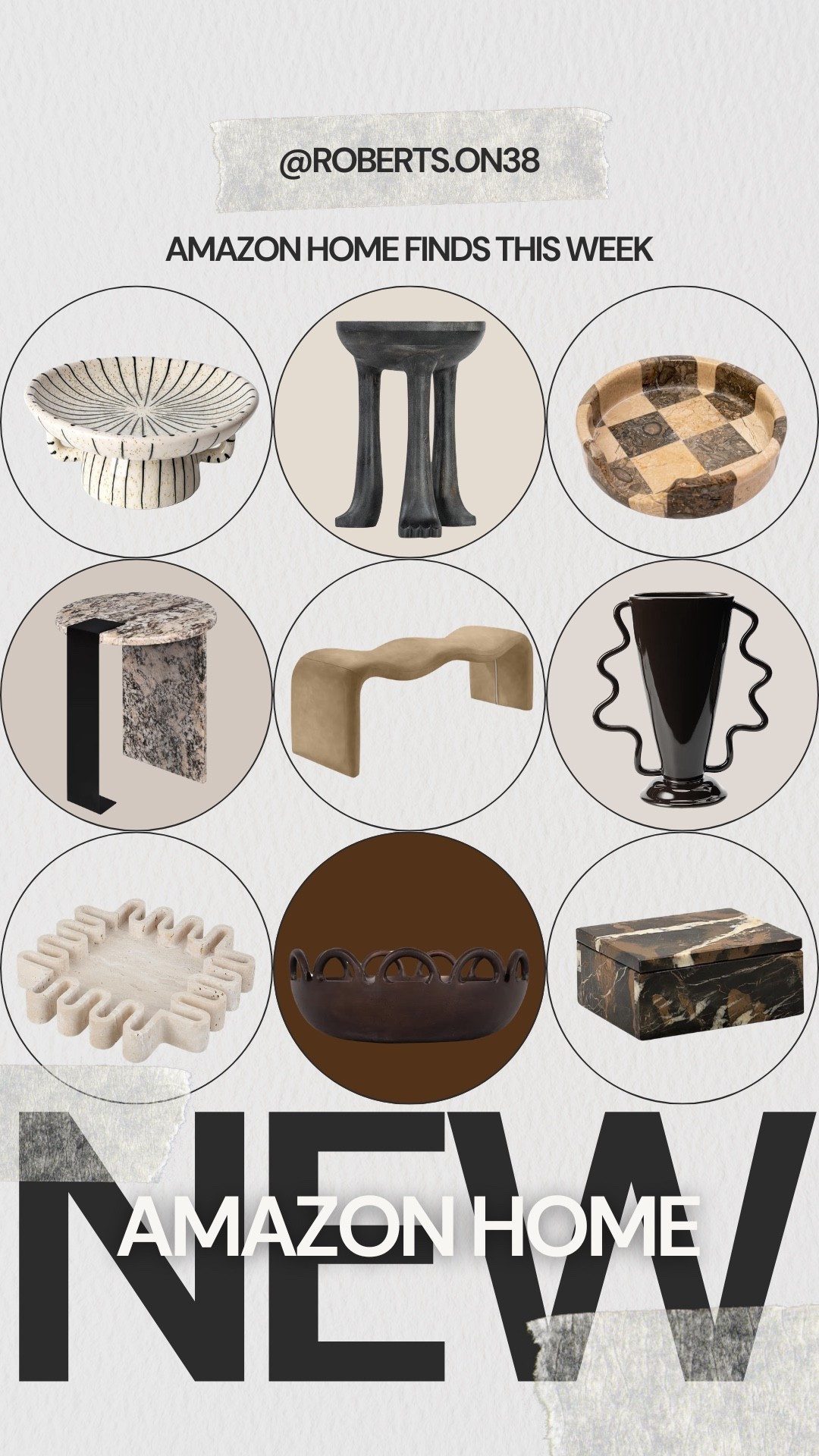 Amazon home finds this week and I’m not over these textures 🤎

Sculptural bowls, marble accents, rich wood tones, and those statement pieces that instantly make a space feel styled and intentional. If you’ve been wanting to elevate your home without a full refresh… this is your sign.

#LTKHome #LTKFinds #LTKStyle

#LTKHome #LTKSaleAlert #LTKSeasonal