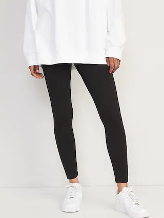 High-Waisted Fleece-Lined Leggings for Women | Old Navy (US)