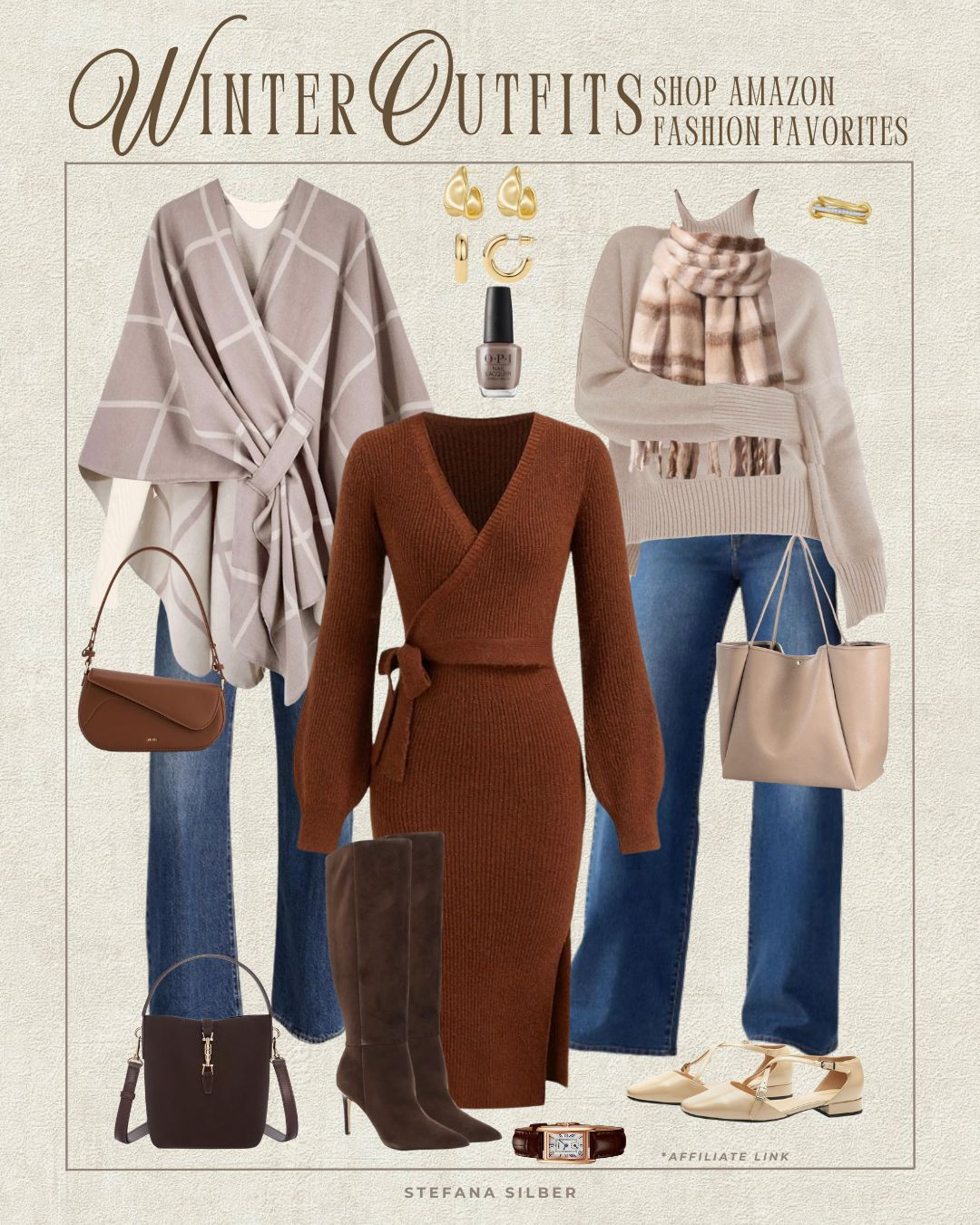 Affordable winter style from Amazon 

 

#LTKootd #LTKmomlife #LTKMidsize