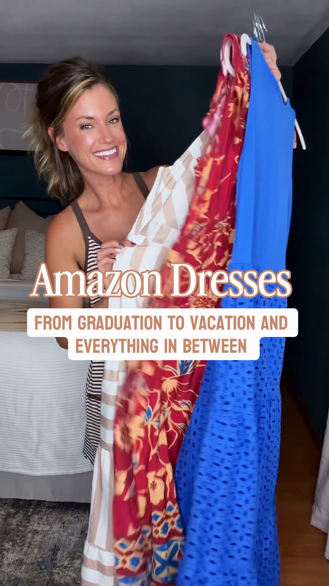 Amazon dresses. Covering all your Spring/Summer special occasions. 
Wearing size small in all 3 styles.

#LTKSeasonal #LTKOver40