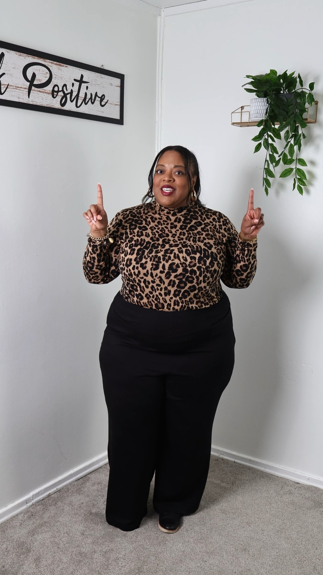 Today’s work OOTD is giving comfy, cute, and polished vibes. Here’s the breakdown:

✨ Pants: Black dress pants from Torrid just got these, and I’m loving how well they fit!

✨ Top: This leopard print shirt from Lane Bryant has been in my wardrobe for years. It’s a fave, but I’ll link a similar one for you!

✨ Shoes: These Dr. Scholl’s flats are amazing, so comfortable and perfect for a busy day at work.

✨ Bracelet: A little pop of gold from Zara, but I’ll link a similar option from Amazon that I’d totally wear too.

✨ Watch: My watch is super classy and sleek, found it on Amazon, and it adds just the right touch to this look.

✨ Coat: This fit-and-flare coat from Torrid has been a staple in my wardrobe for a couple of years. I’ll share a similar option for you to check out.

✨ Bag: I’m loving this sleek and minimal work book bag. It’s functional without being bulky, perfect for carrying everything I need.

#LTKSeasonal #LTKPlusSize #LTKWorkwear