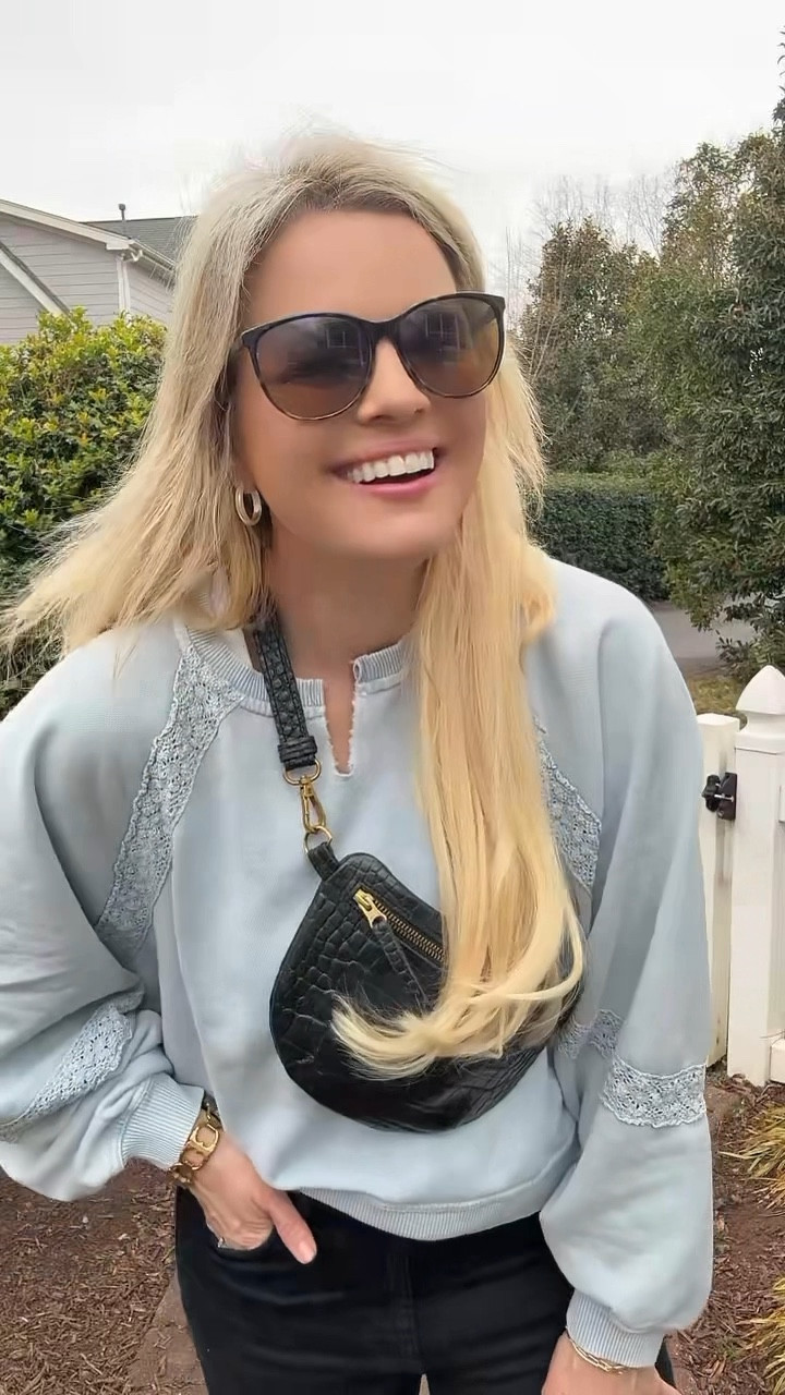 Sizing info - sweatshirt sized down to a small
Shoes true to size 

Always loving and wearing the merit flush balm - perfect to throw in my purse whenever I need cheek or lip color. 

Threw on my croco sling which is just so pretty and perfect for hands free shopping. And target memory foam sneakers for the win

On this account you’ll find tips for styling- Mom style, casual style, winter outfits, cozy loungewear travel outfits, work wear, winter capsules ,mom outfits, neutral fashion,vacation outfits, dresses, trench coats, rainy day style,White jeans, wide leg jeans, baggy jeans, jeans, denim, French style, wedding guest dresses, date night outfit, mesh shoes, summer dresses, fall denim , black dresses, Amazon dresses, Amazon finds, matching sets, sneakers, linen dresses, linen outfits, vacation dresses, target hauls

#LTKMostLoved #LTKSeasonal #LTKFindsUnder50