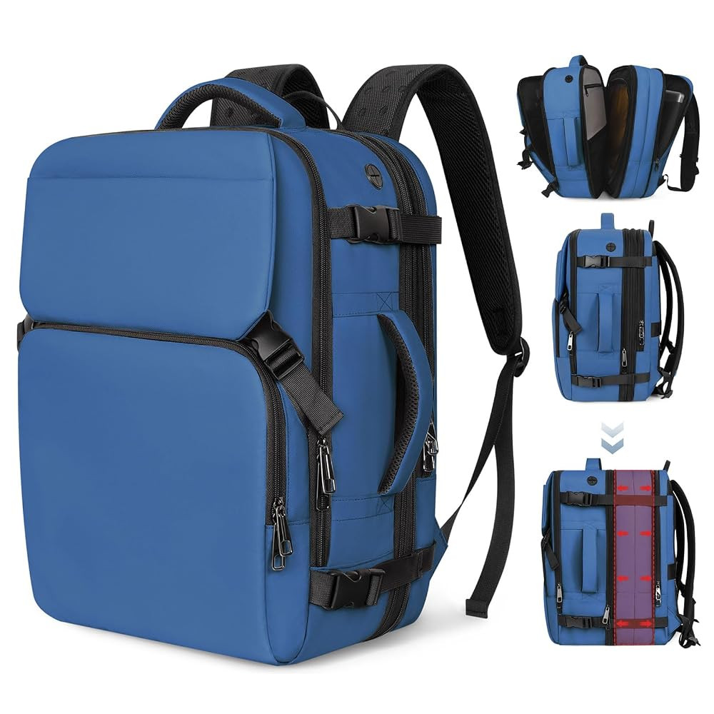 Travel Backpack Carry On Flight Approved, Lightweight Large Travel Backpack, Expandable with USB ... | Amazon (US)