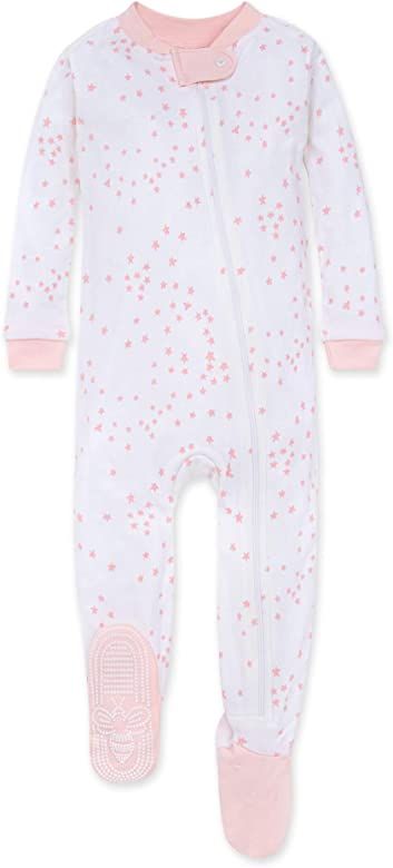 Burt's Bees Baby baby-girls Sleeper Pajamas, Zip Front Non-slip Footed Sleeper Pjs, 100% Organic ... | Amazon (US)