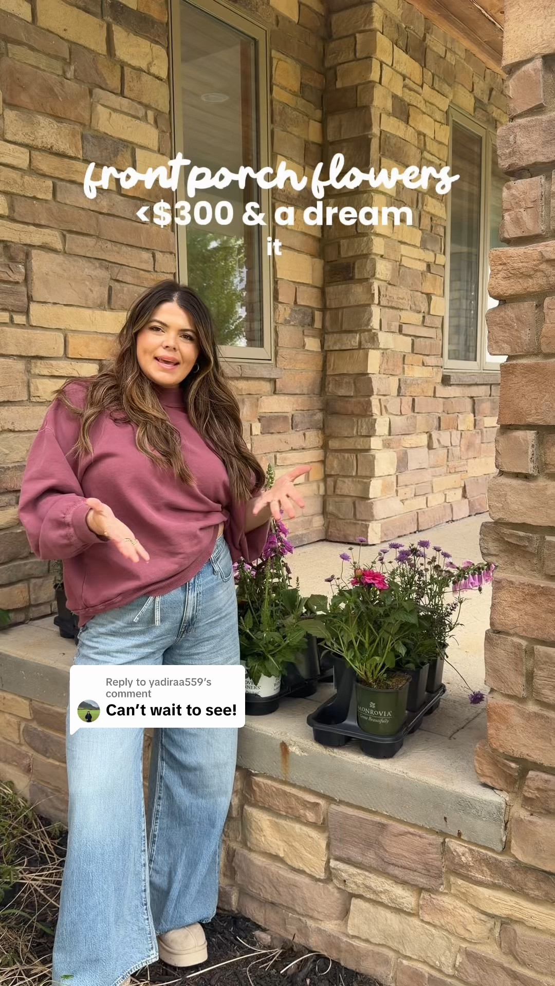 Linking my ootd for playing flowers!

Wearing large in the free people sweatshirt and 32 in the Madewell tie jeans 