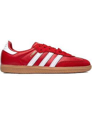 Adidas Samba OG Womens Sneaker (White Scarlet Red, 9.5) | Amazon (US)