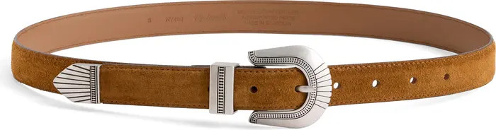 Suede Western Buckle Belt | Nordstrom