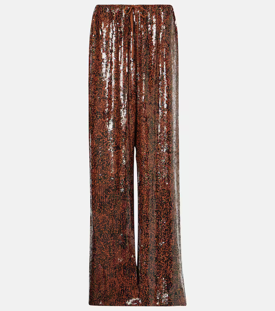 Dries Van Noten Weite Hose mit Pailletten | Mytheresa (DACH)