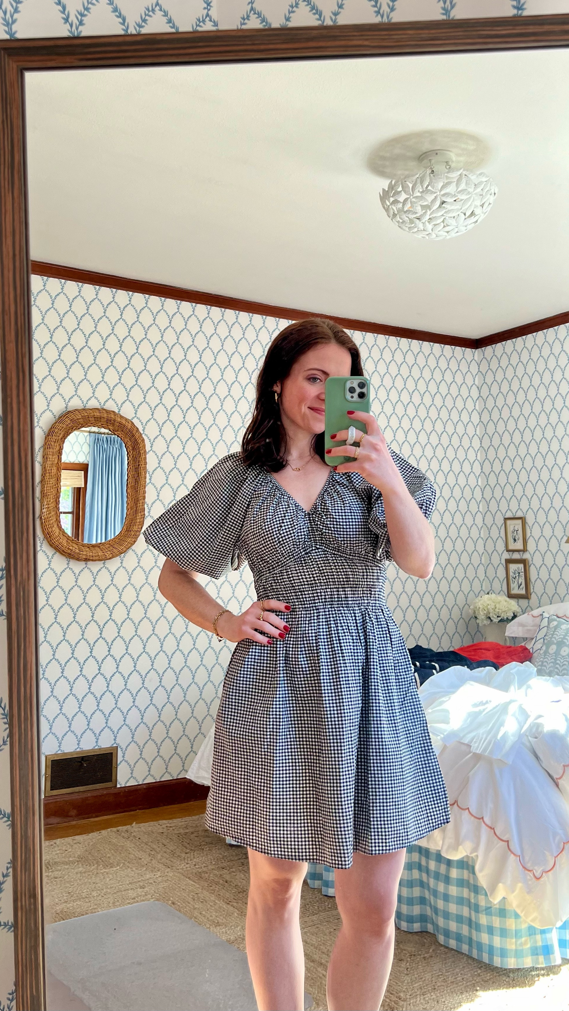 Such a cute mom dress! Nice substantial fabric, love the little check, and love that it has pockets!

#LTKSeasonal