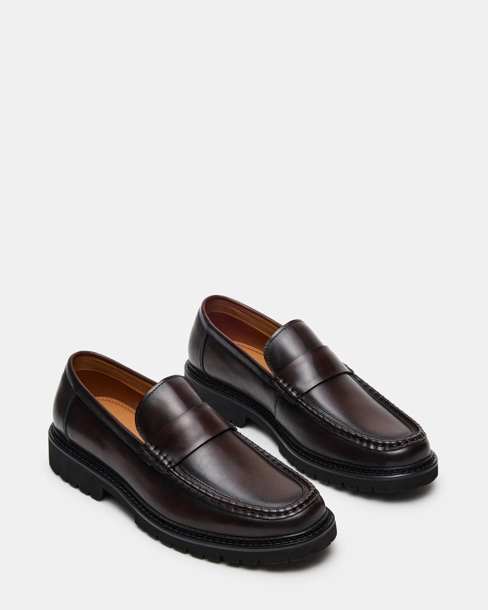 BRODIE Brown Slip-On Lug Men's Loafer | Steve Madden (US)