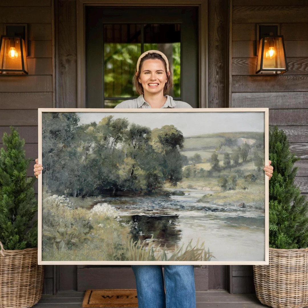 Oil Painting Print | Canvas Wall Art | Extra Large Wall Art | Framed Canvas Print | Landscape Pai... | Etsy (US)