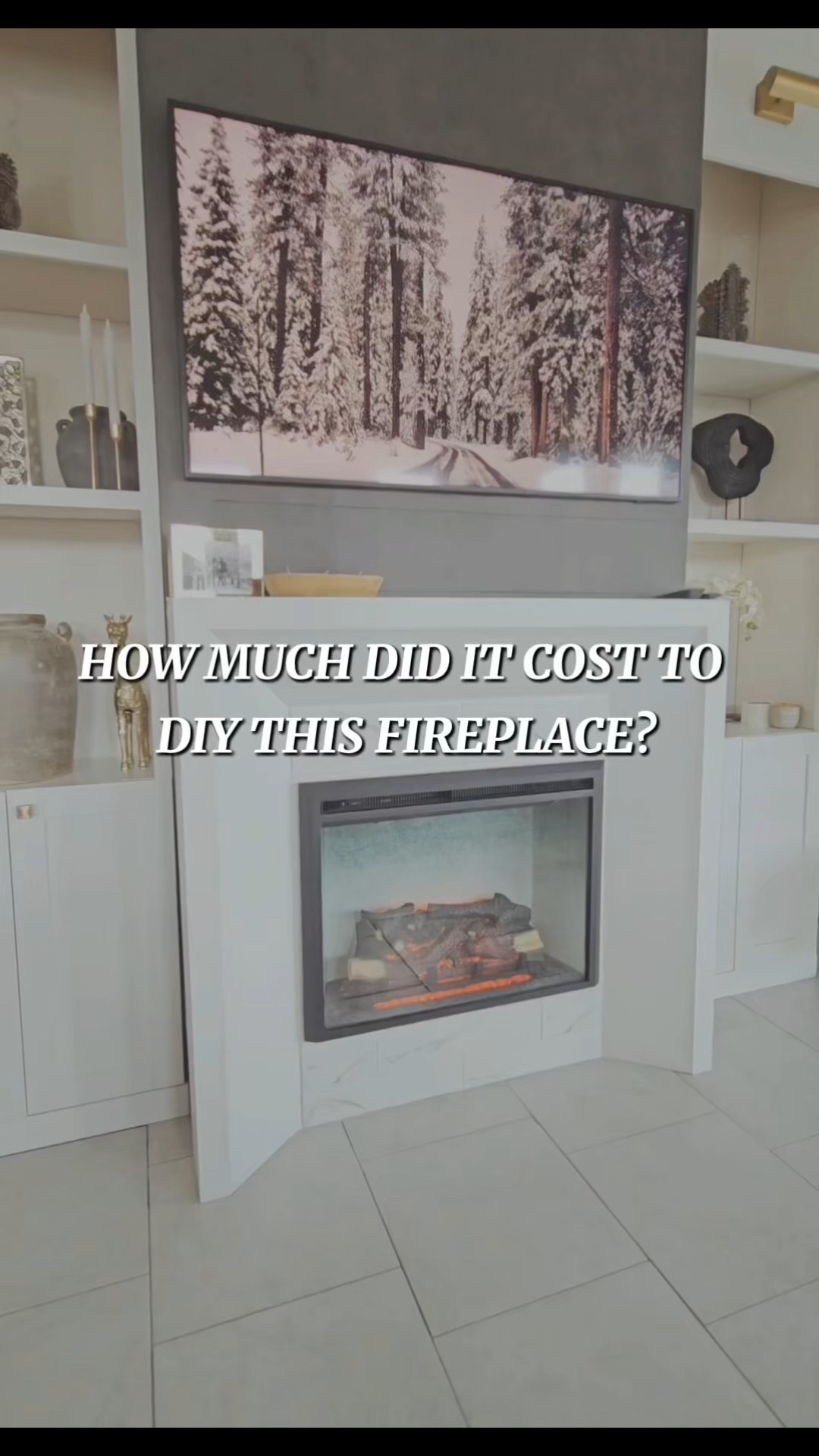 Was your guess right? This fireplace DIY has completely transformed my downstairs! If you want to do something similar to your home but aren’t wanting to jump into a project yourself, check out whatlovebuiltquotes.com to find a professional near you! 

#fireplace #home #mantle #homeproject #homerenovation #tile #tiling #shelves #backsplash #DIY 

#LTKvlog #LTKHome #LTKFindsUnder100