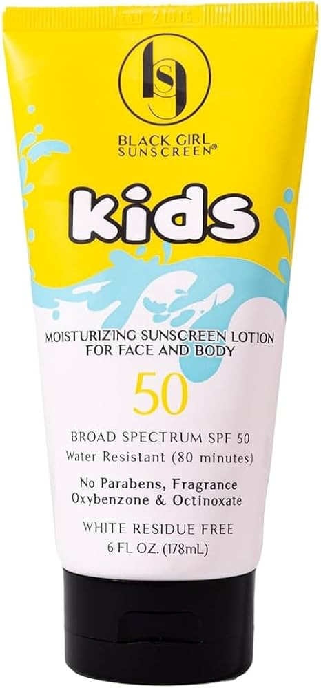 – Large Kids SPF 50 Sunscreen Lotion, 6 Oz Vegan & Water-Resistant, Will not Leave White Residu... | Amazon (US)