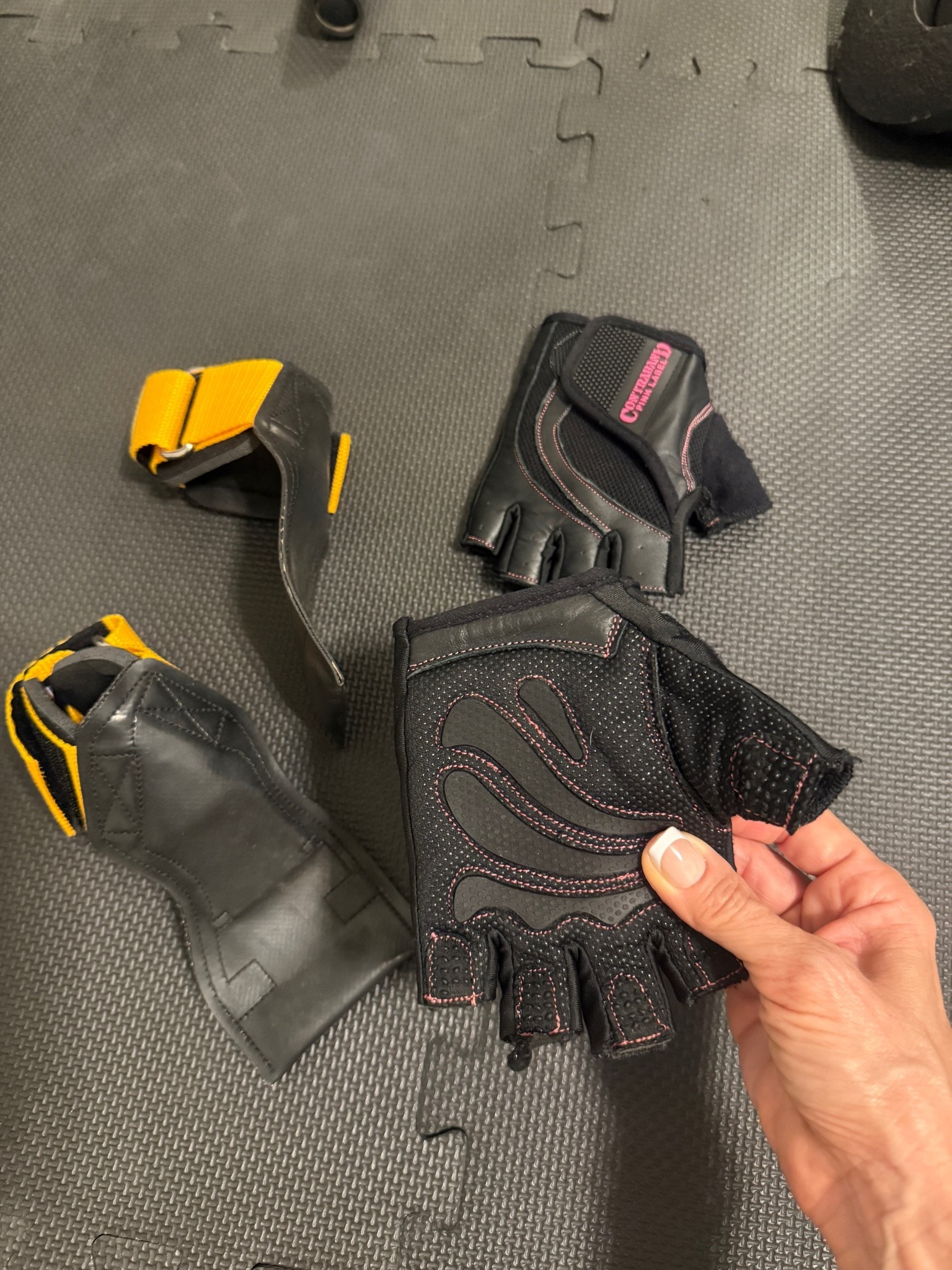 My go-to gym gear! These weightlifting gloves and wrist straps make a huge difference in my workouts. They're perfect for heavy lifting and providing extra grip. Highly recommend!

#LTKfitnessgoals #LTKActive #LTKOver40