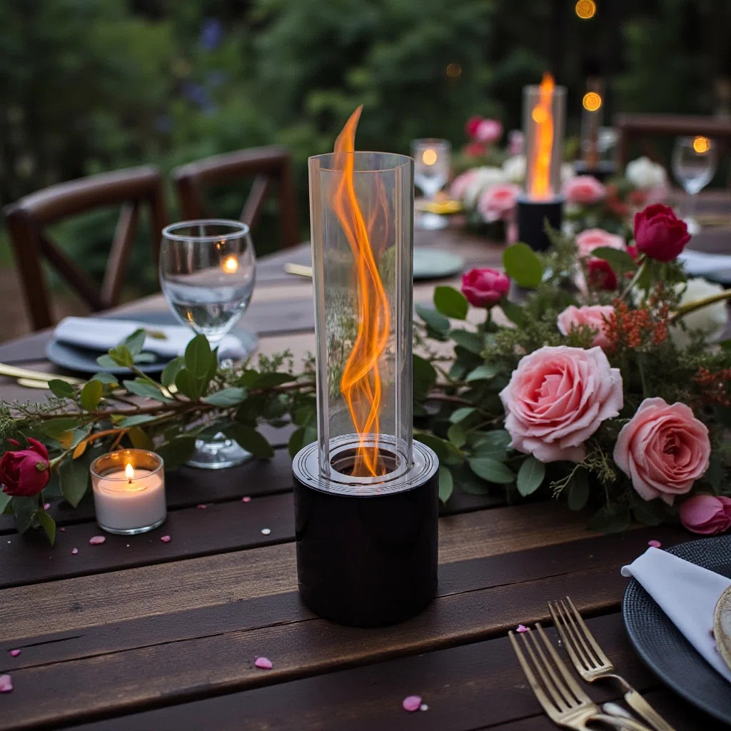 Twisted Flames Tabletop Firepit | Wayfair North America