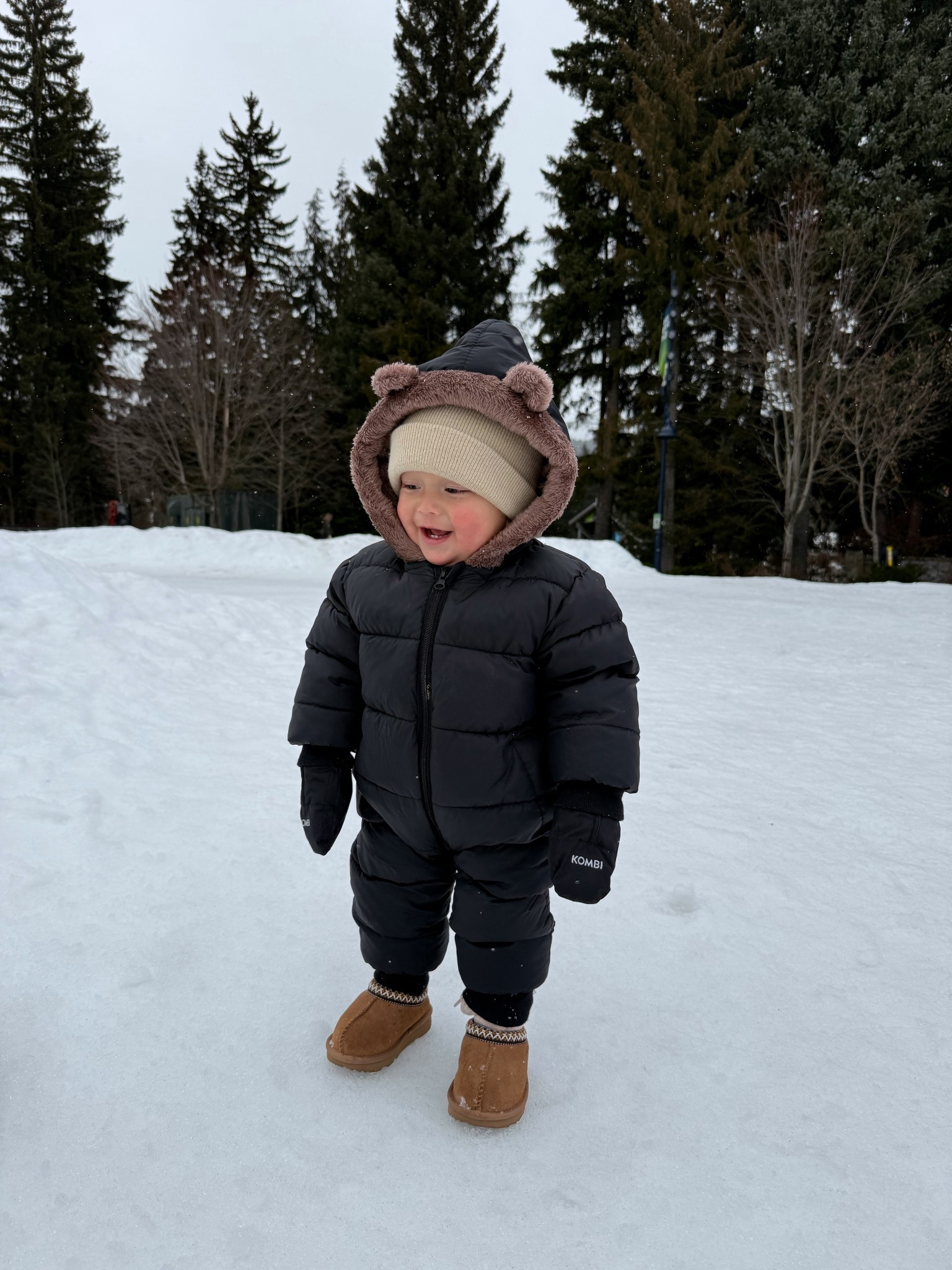 Amazon baby bunting for our snow trip 