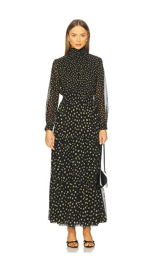 Daphne Dress in Golden Polka Dot Mix | Revolve Clothing (Global)