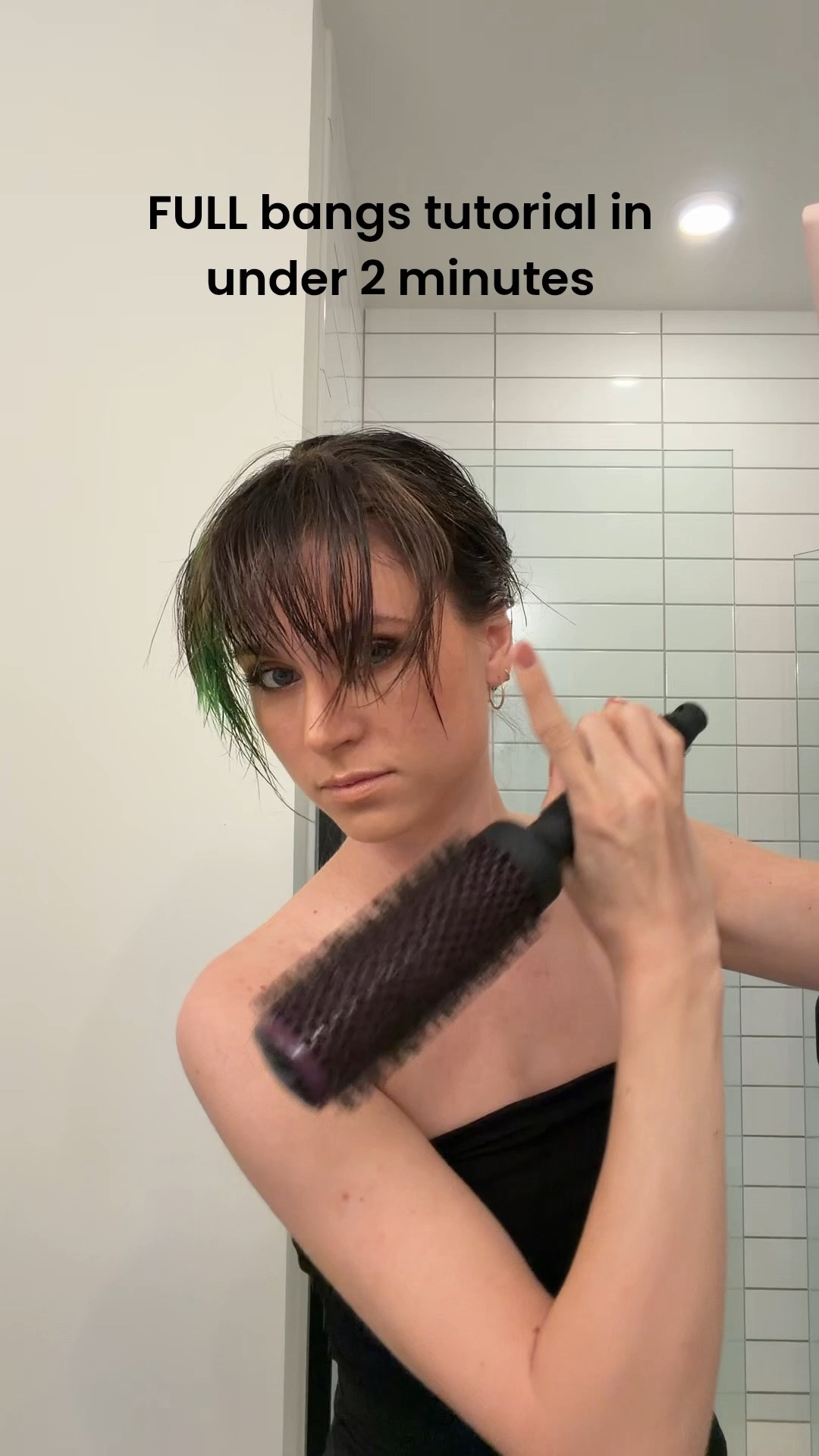 my full bangs tutorial on how i style my bangs in under 2 minutes! 

#LTKBeauty #LTKvlog #LTKgrwm