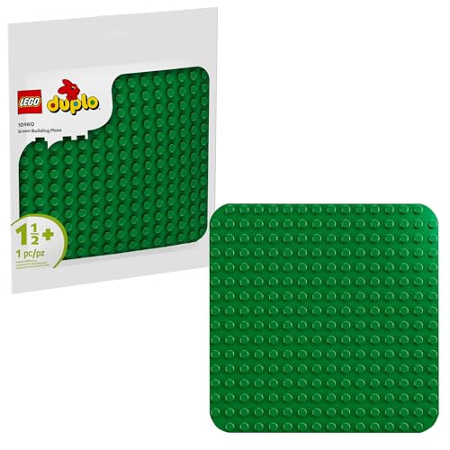 LEGO DUPLO Green Building Plate - Learning and Educational Building Toy for Toddlers, Preschool, Boys and Girls, Ages 1.5+ - Gift Ideas for Birthdays - 10460 | Amazon (US)