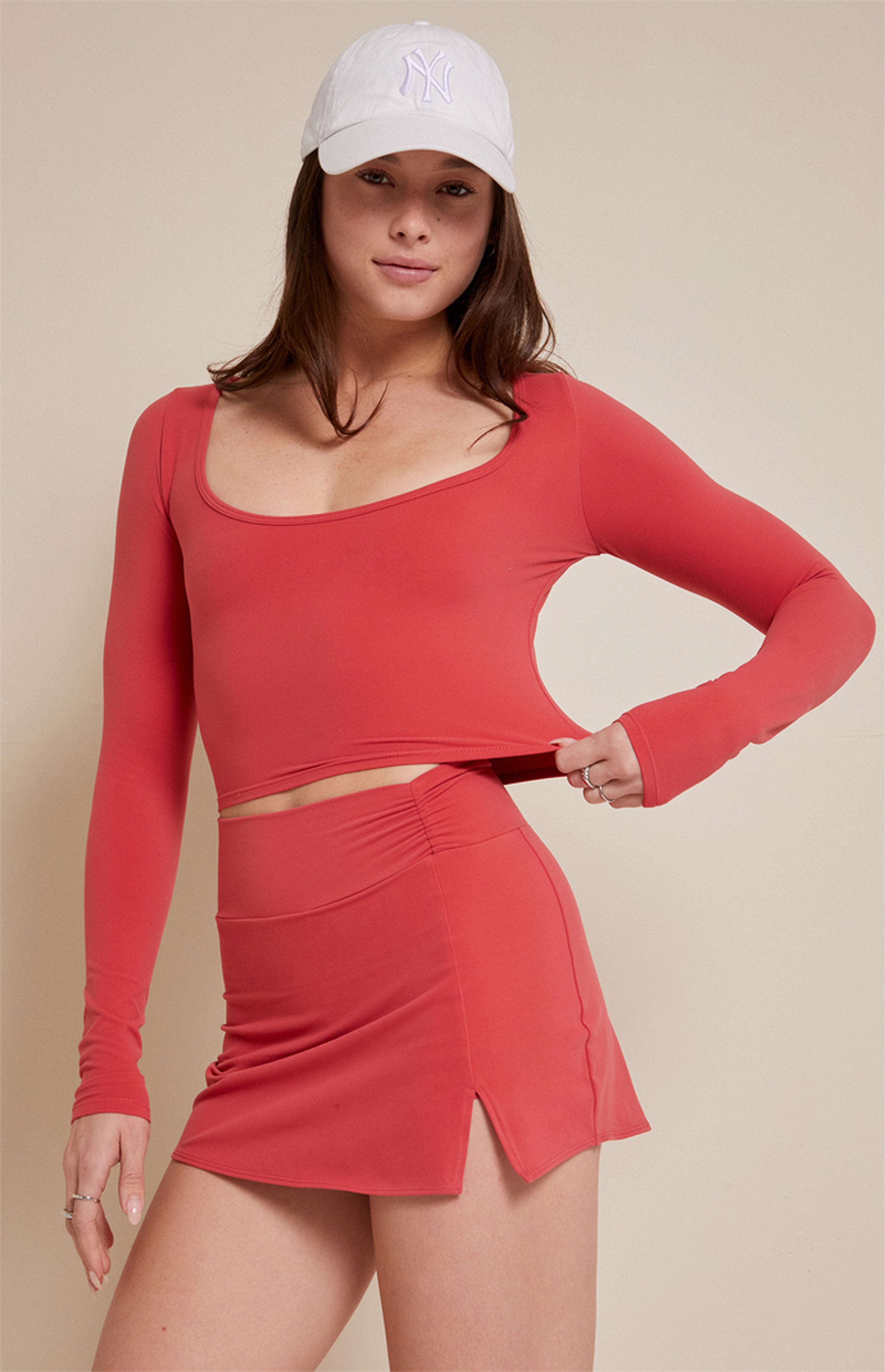 PAC 1980 Active Princess Cinched Mini Skort | PacSun