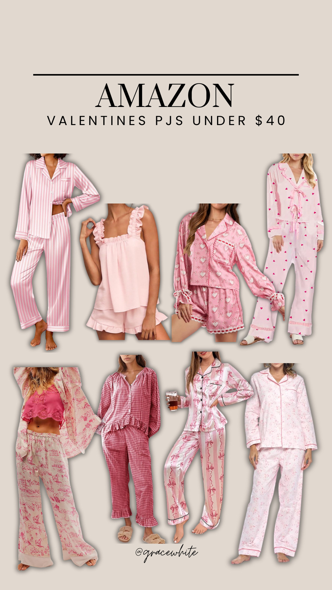 Lovely Valentine's pajamas under $40 at Amazon

pjs, pajamas, sleepwear, comfy, cute, cozy, comfy pajamas, comfy sleepwear, comfy clothes, comfortable, Valentine's, Valentine's pajamas, Grace White 

 #LTKValentine #LTKSeasonal #LTKSaleAlert