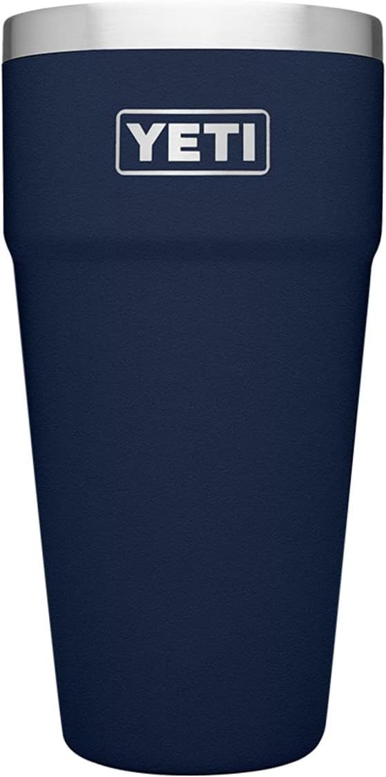 YETI Rambler 26 oz Stackable Cup, Vacuum Insulated, Stainless Steel with No Lid, Navy | Amazon (US)