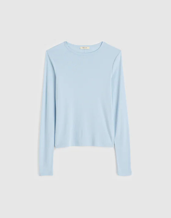 Crewneck Long-Sleeve Tee in SoSoft Cotton | Madewell