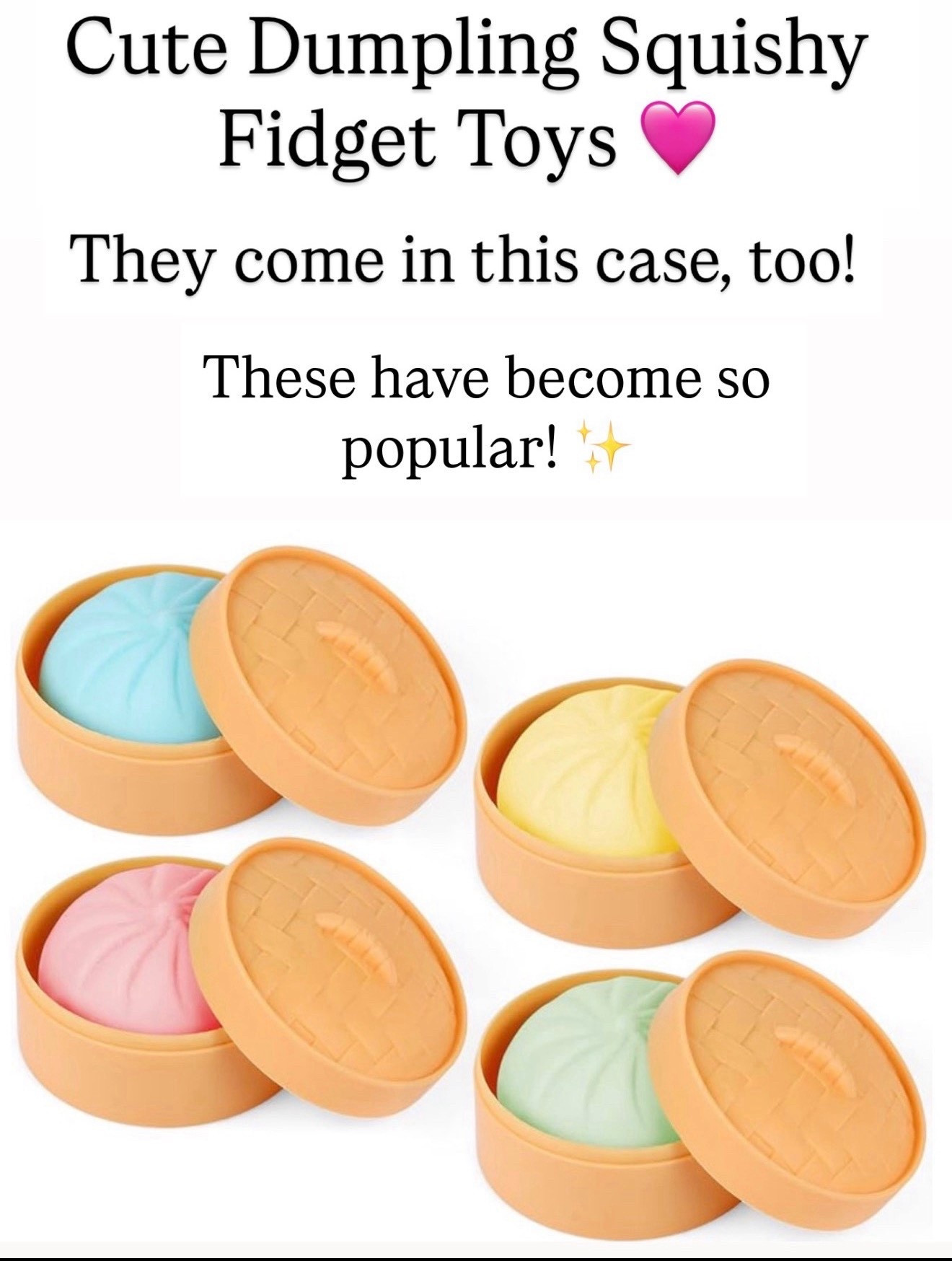 Squishy dumplings! I cannot tell you how popular these are right now for girls! Everyone is searching high and low.

#LTKKids