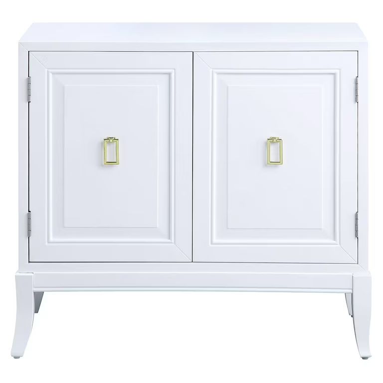 ACME Clem Console Table with Door in White - Walmart.com | Walmart (US)