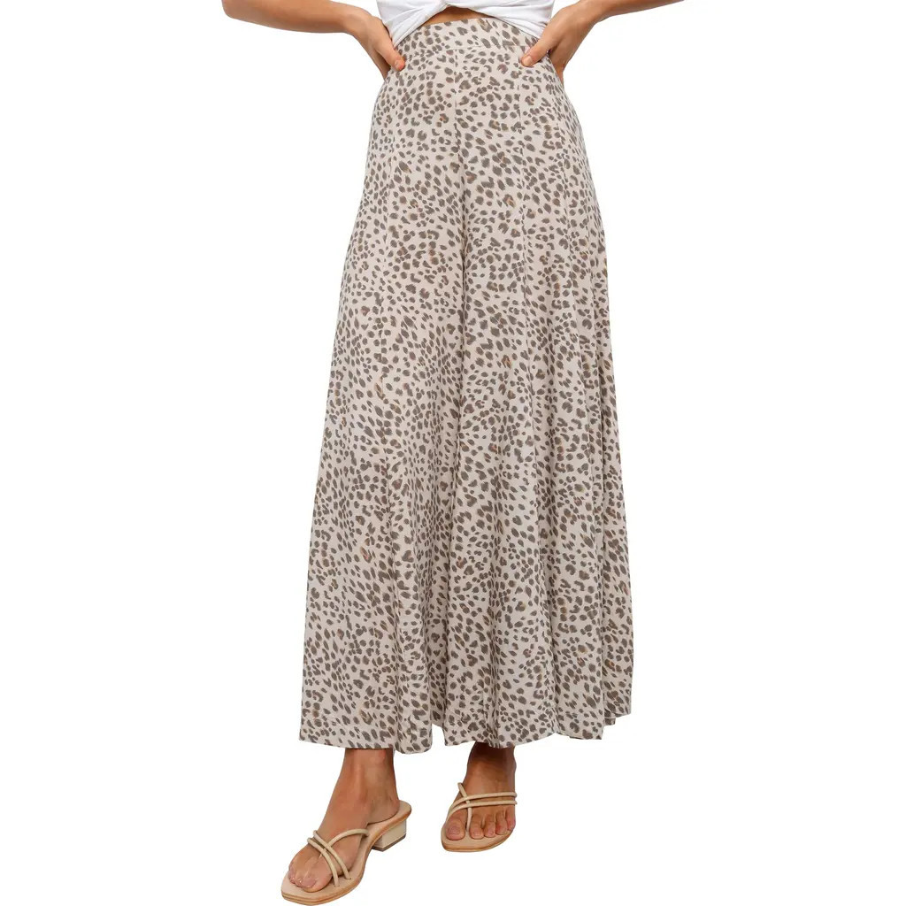 Petal & Pup Selby High Waist Wide Leg Pants in Beige at Nordstrom, Size Small | Nordstrom