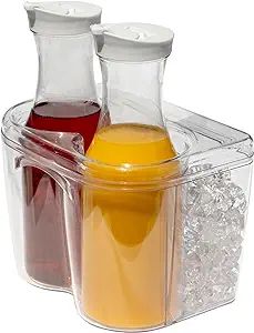 Ice Chilled Wine Bottle Server and Carafe Set - Includes Two 1.35L Carafes | Champagne & Wine Bot... | Amazon (US)
